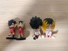 ハイキュー!! 黒尾鉄朗＆孤爪研磨 ガチャガチャマスコット ミニフィギュア