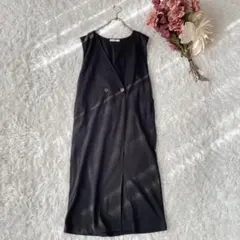 chocol raffine robe.ポンチジャンパードレス（F）黒系