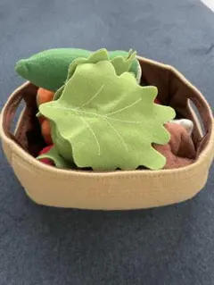 布製 野菜 おままごとセット バスケット付き