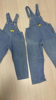 BABYDOLL デニムオーバーオール 100 120 兄弟おそろい
