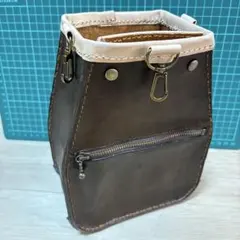 HERZ✨稀少レザーマルチポーチ シザーケース ゴールド金具 ワーク