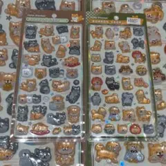 ボンボンドロップシール 柴犬　和柄　新作　旧作　2枚セット　正規品　週末SALE