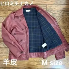 【大幅値下げ中】hitomichi ダブルライダースジャケット　革ジャン