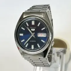 希少/美品/稼働】SEIKO5 7S26-0480純正ベルト　ミッドナイトブルー
