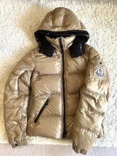 MONCLER フード付きダウンジャケット ベージュ