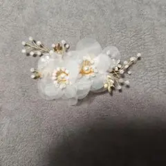 ヘアアクセサリー キッズヘッドドレス 髪飾り　クリップタイプ　発表会結婚式卒業式