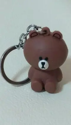 LINE ブラウン　キーホルダー　　11-89