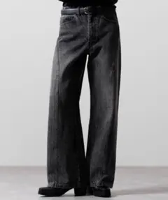 【CLEL】 ヴィンテージデザイン 3Dデニム ブラック M