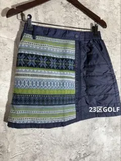 ☘️23区GOLF 中綿スカート ノルディック柄 防寒 ゴルフウェアのサムネイル