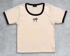 しまむら FLC リボン刺繍トップス Mサイズ