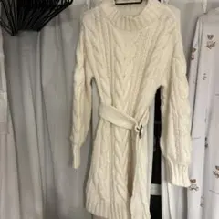 ROYAL PARTY アイボリー ケーブルニット