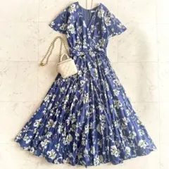 極美品✨プルミエアロンディスモン取扱 キセレナ コットン 花柄シャツ