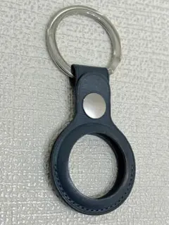 Apple純正　AirTag エアタグ レザーキーリング バルティックブルー