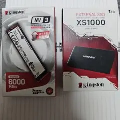 Kingston NV3 SSD 6000MB/s & XS1000 1TB