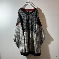Telemark Style ウールニット ノルウェーセーター バーズアイ