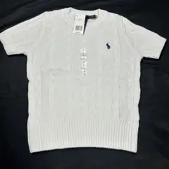 Polo Ralph Lauren (S)ケーブルニット 半袖 ホワイトのサムネイル