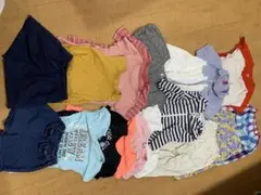 18点まとめ売り130cmと140cm女の子のシャツとショートパンツ