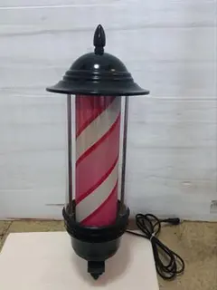 サインポール 大阪サイン 整備済 中古 LED仕様 理容 床屋 看板 照明