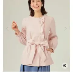 新品 ストレッチタフタブルゾン TO BE CHIC 大きいサイズ 46のサムネイル