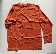 UNIQLO クルーネックT 長袖 オレンジ XL 新品 タグ付きのサムネイル