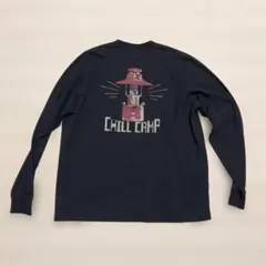 LOGOS 長袖Tシャツ CHILL CAMP ブラックのサムネイル