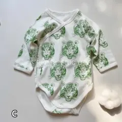 【新品美品】Amber mimi トラ柄ロンパース 長袖 70cm