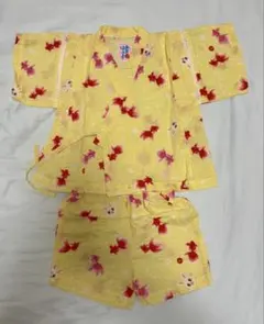 新品　ミキハウス　浴衣　100 80 90 100 110 ミキハウス 子供 浴衣 赤 魚柄 甚平 90 100 110 - メルカリ