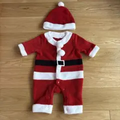 サンタコスプレ 帽子付き　ベビー　50〜60㎝