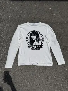 HYSTERIC GLAMOUR ガールプリント ロンT 白 L ヒス 長袖T