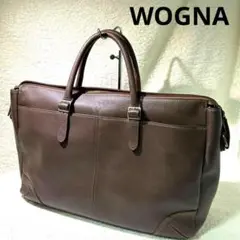 美品W-stitch 多機能　ビジネスバッグ WOGNA レザー　ヲグナ