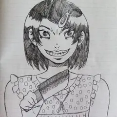 オリジナルキャラクター 手描きイラスト