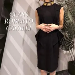 CLASS ROBERTO CAVALLI ビジュー ペプラムドレスワンピースのサムネイル