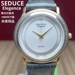 【未使用タグ付】SEDUCE Elegence クォーツ 電池交換済 本革ベルト