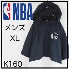 K*i様 NBA ウォリアーズ　 XL 黒 ポリエステル　ナイロン　パーカー　薄のサムネイル