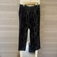 MaxMara リーフ柄 リネンクロップドワイドパンツ - メルカリ