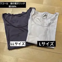 ワコール Wing 綿の贅沢リッチ 8分袖 綿100% あったかインナー