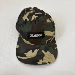 XLARGE 迷彩キャップ カモフラ 帽子 ロゴ ストリート