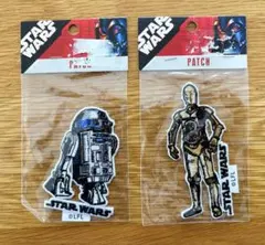 STAR WARS 刺繍ワッペン C-3PO R2-D2 2枚セット