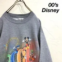00’s Disney 2001 ディズニーワールド スウェット 霜降りグレー