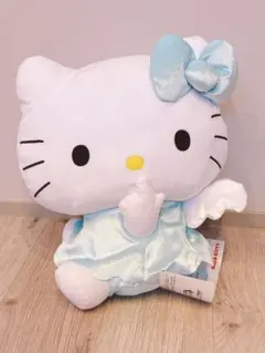 サンリオ ハローキティ LLぬいぐるみ水色エンジェルのサムネイル