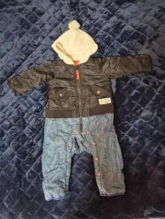 BREEZE ジャケットデニムロンパース 80