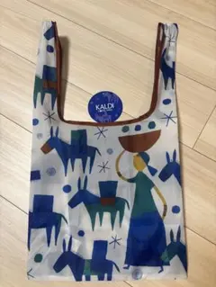 KALDI エコバッグ ブルー