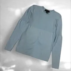 バナナリパブリック　長袖トップス カットソー　コットン100%ブルー S（C1