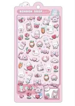 【人気】ボンボンドロップシール ももいろボンボン