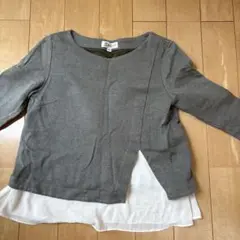 MK MICHEL KLEIN カーキ 七分袖　カットソー 38