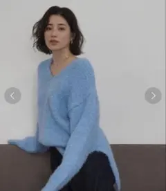 ETRE TOKYO ウールカシミヤスパンコールニット
