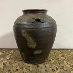琉球 壺屋焼 褐釉壺 塩壺 琉球 壺屋焼 褐釉壺 塩壺 - メルカリ