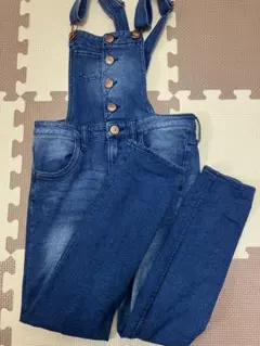 H&M キッズ　デニム　オーバーオール　7-8y