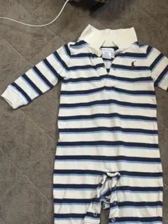 ラルフローレン　ポロシャツストライプロンパース　6M