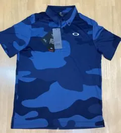 Oakley ネイビー カモフラ ポロシャツ